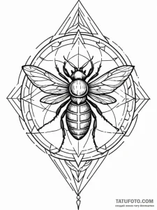 Armored insect with blade legs, concept art f... - эскиз тату (№1751861098_0, 07.07.2025 04:04) — Tatufoto.com