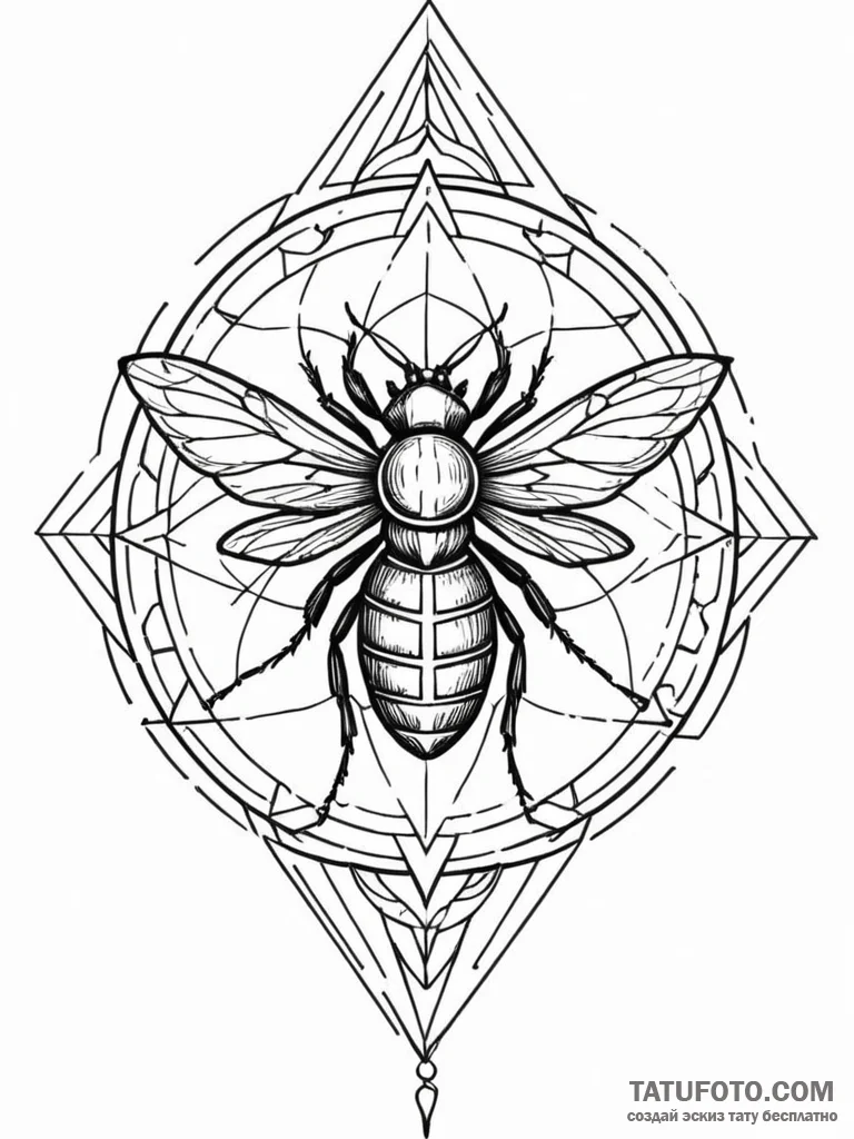 Armored insect with blade legs, concept art f... - эскиз тату (№1751861098_0, 07.07.2025 04:04) — Tatufoto.com