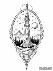 Queenр р†р вђљрівђћсћs staff beneath celestia... - эскиз тату (№1751862128_0, 07.07.2025 04:22) — Tatufoto.com