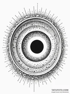 Particle accelerator creating a miniature, st... - эскиз тату (№1751864011_0, 07.07.2025 04:53) — Tatufoto.com