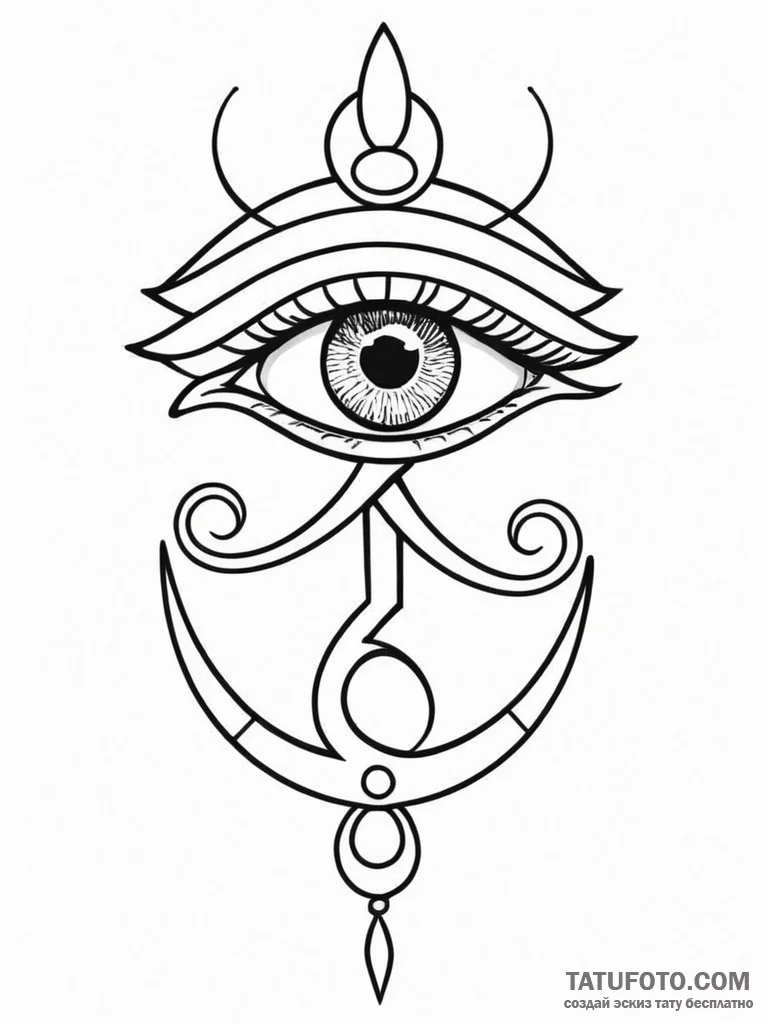 Eye of ra - эскиз тату (№1751865110_0, 07.07.2025 05:11) — Tatufoto.com