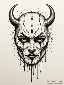Ashen mask weeping black tears, concept art f... - эскиз тату (№1751866119_0, 07.07.2025 05:28) — Tatufoto.com