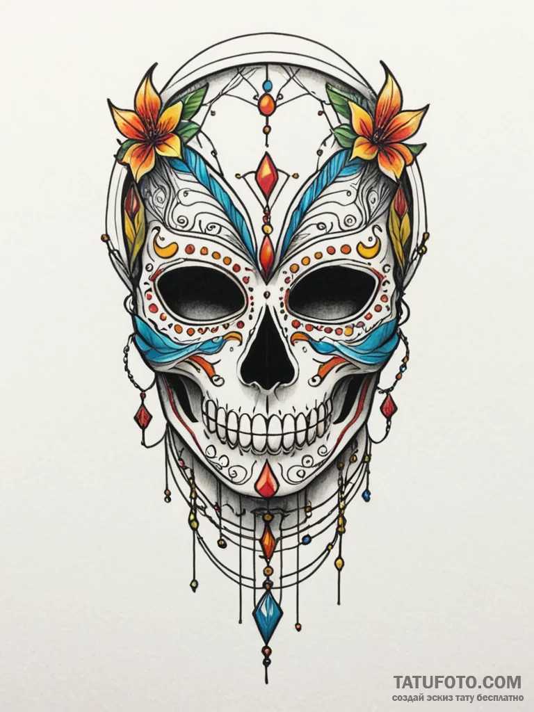 Bone mask stitched with wire, tattoo line art... - эскиз тату (№1751867641_0, 07.07.2025 05:54) — Tatufoto.com
