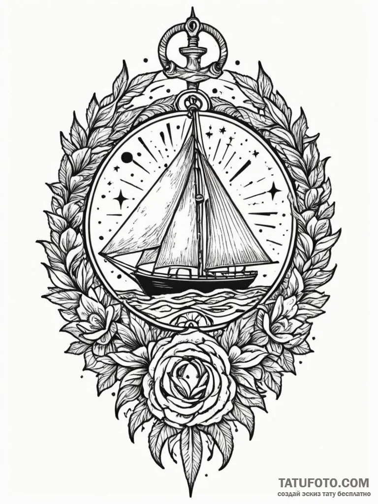 Hero, tattoo flash sheet design, vibrant colo... - эскиз тату (№1751869667_0, 07.07.2025 06:27) — Tatufoto.com