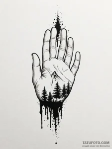 Pacific, tattoo sketch design, realistic blac... - эскиз тату (№1751870427_0, 07.07.2025 06:40) — Tatufoto.com