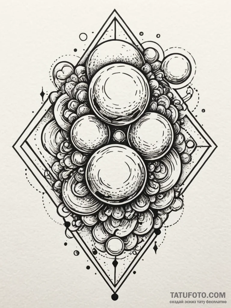 A whimsical bubblegum art, pop art,, tattoo f... - эскиз тату (№1751870930_0, 07.07.2025 06:48) — Tatufoto.com