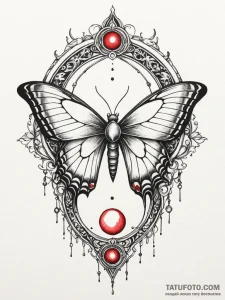 Lunar moth beneath spectral gate, tattoo draw... - эскиз тату (№1751871266_0, 07.07.2025 06:54) — Tatufoto.com