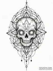 Voodoo doll pierced with needles, artistic ta... - эскиз тату (№1751873407_0, 07.07.2025 07:30) — Tatufoto.com