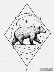 Ursa major/minor constellations, with the bea... - эскиз тату (№1751875437_0, 07.07.2025 08:03) — Tatufoto.com