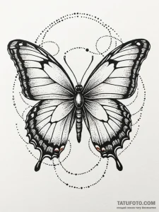 Butterfly, tattoo flash sheet design, on a cl... - эскиз тату (№1751877206_0, 07.07.2025 08:33) — Tatufoto.com