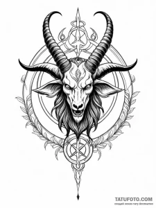 Baphomet symbol - эскиз тату (№1751881315_0, 07.07.2025 09:41) — Tatufoto.com