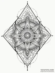 Quartz shard embedded in bone, tattoo drawing... - эскиз тату (№1751882070_0, 07.07.2025 09:54) — Tatufoto.com