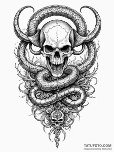 Jр вђњр’в¶rmungandr, the world serpent, encir... - эскиз тату (№1751883632_0, 07.07.2025 10:20) — Tatufoto.com