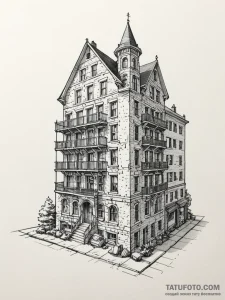 Yard of bricks, signifying building or breaki... - эскиз тату (№1751883717_0, 07.07.2025 10:21) — Tatufoto.com
