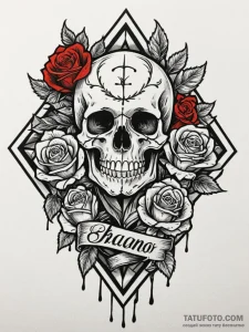 A detailed bandage on a wound, healing,, tatt... - эскиз тату (№1751884305_0, 07.07.2025 10:31) — Tatufoto.com