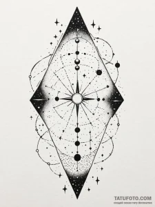 Night sky with a simple constellation (e.g.,... - эскиз тату (№1751884474_0, 07.07.2025 10:34) — Tatufoto.com