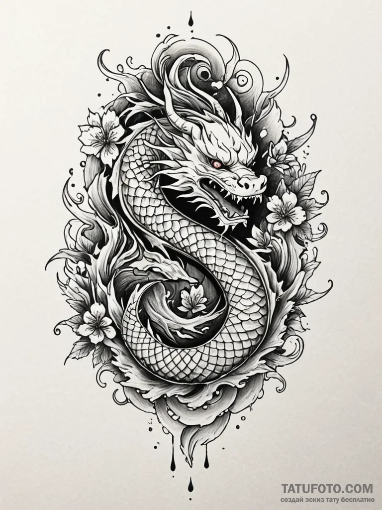 Jewel glyph burning through frost, tattoo lin... - эскиз тату (№1751884893_0, 07.07.2025 10:41) — Tatufoto.com