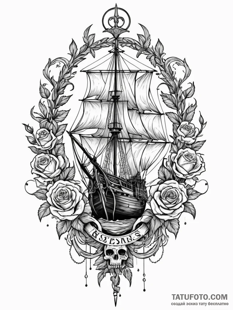 Ulysses (odysseus) tied to the mast, resistin... - эскиз тату (№1751885063_0, 07.07.2025 10:44) — Tatufoto.com