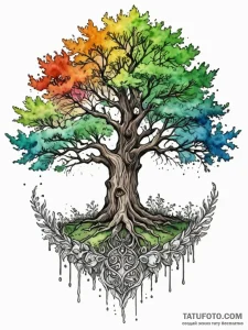 Etched relic beneath ancient tree, tattoo ske... - эскиз тату (№1751886240_0, 07.07.2025 11:04) — Tatufoto.com