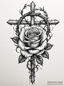 Rose vine coiling through bone cage, artistic... - эскиз тату (№1751886493_0, 07.07.2025 11:08) — Tatufoto.com