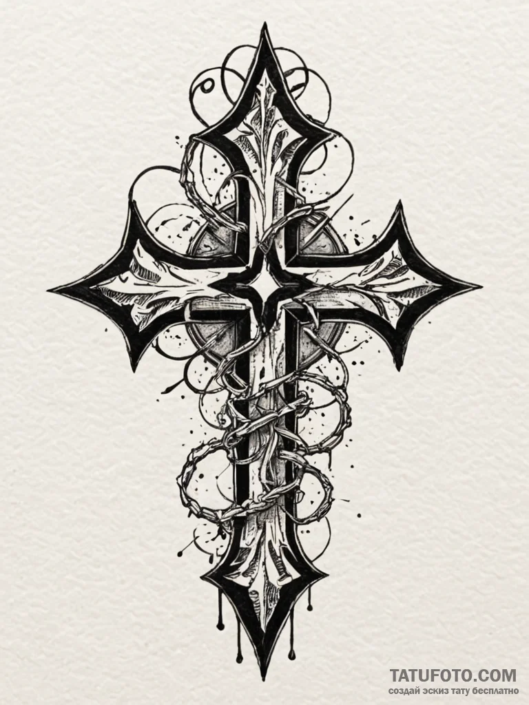 Puzzle piece beneath bone sigil, ink illustra... - эскиз тату (№1751888301_0, 07.07.2025 11:38) — Tatufoto.com