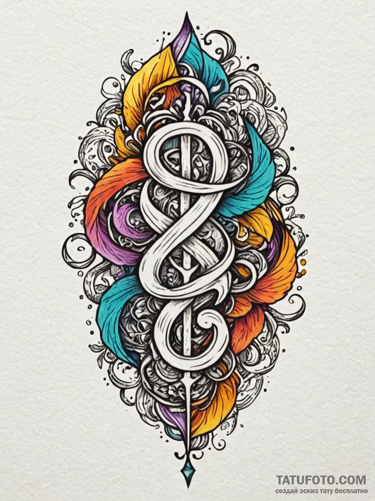 Bone script etched in skin, tattoo sketch des... - эскиз тату (№1751889561_0, 07.07.2025 11:59) — Tatufoto.com