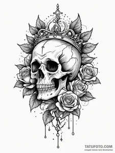 Riftstaff crowned in stars, tattoo flash shee... - эскиз тату (№1751900571_0, 07.07.2025 15:02) — Tatufoto.com