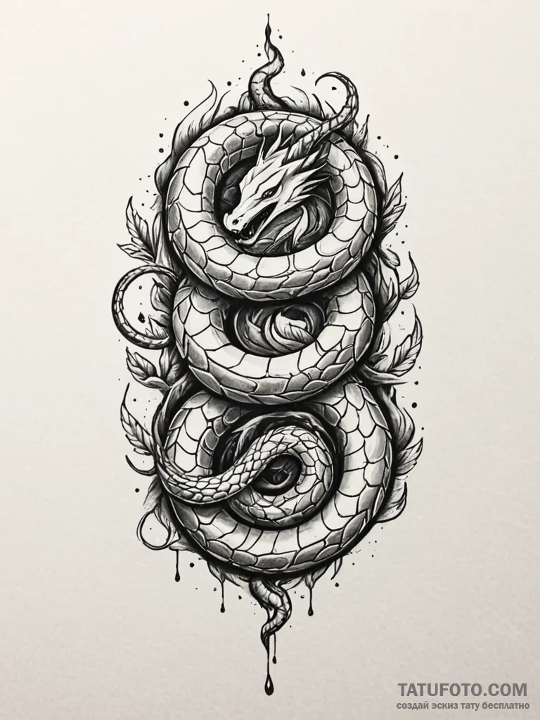 Jр вђњр’в¶rmungandr (world serpent), tattoo s... - эскиз тату (№1751901267_0, 07.07.2025 15:14) — Tatufoto.com