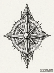 North star (polaris), the constant guide, tat... - эскиз тату (№1751902995_0, 07.07.2025 15:43) — Tatufoto.com