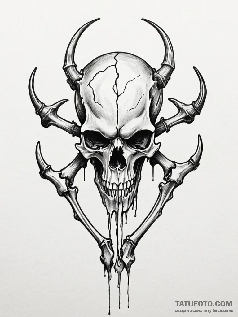 Bones - эскиз тату (№1751904014_0, 07.07.2025 16:00) — Tatufoto.com