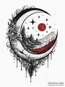 Serpentр р†р вђљрівђћсћs fang beneath crimson... - эскиз тату (№1751904741_0, 07.07.2025 16:12) — Tatufoto.com