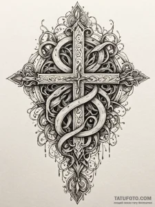 Ethereal roots devouring light, concept art f... - эскиз тату (№1751905664_0, 07.07.2025 16:27) — Tatufoto.com