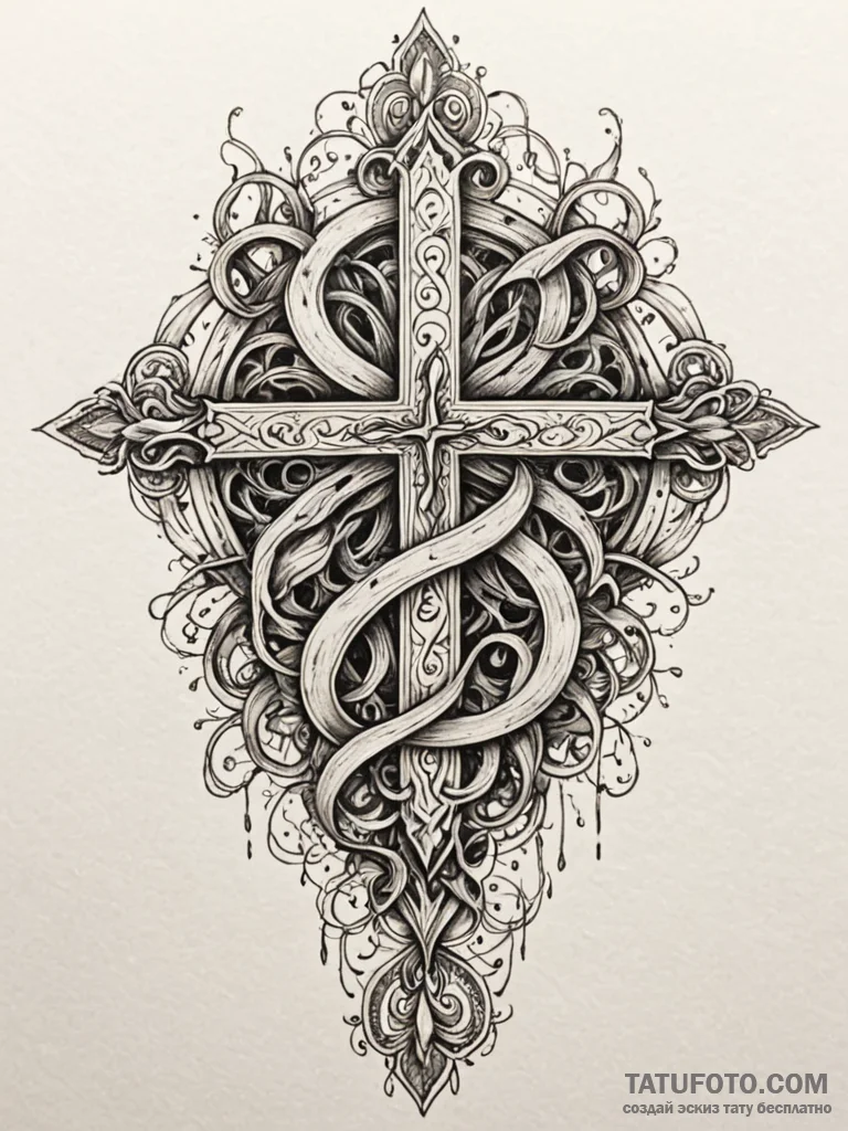 Ethereal roots devouring light, concept art f... - эскиз тату (№1751905664_0, 07.07.2025 16:27) — Tatufoto.com