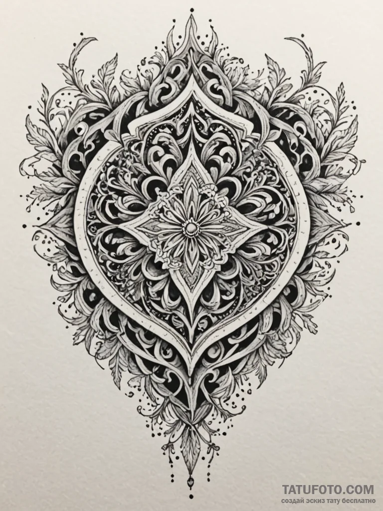 Broken shield buried in roots, artistic tatto... - эскиз тату (№1751905750_0, 07.07.2025 16:29) — Tatufoto.com