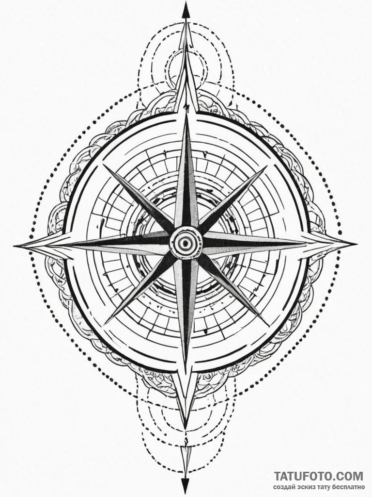 Architectural compass and square, representin... - эскиз тату (№1751906697_0, 07.07.2025 16:44) — Tatufoto.com