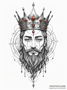 Graven blade crowned in roots, artistic tatto... - эскиз тату (№1751907893_0, 07.07.2025 17:04) — Tatufoto.com