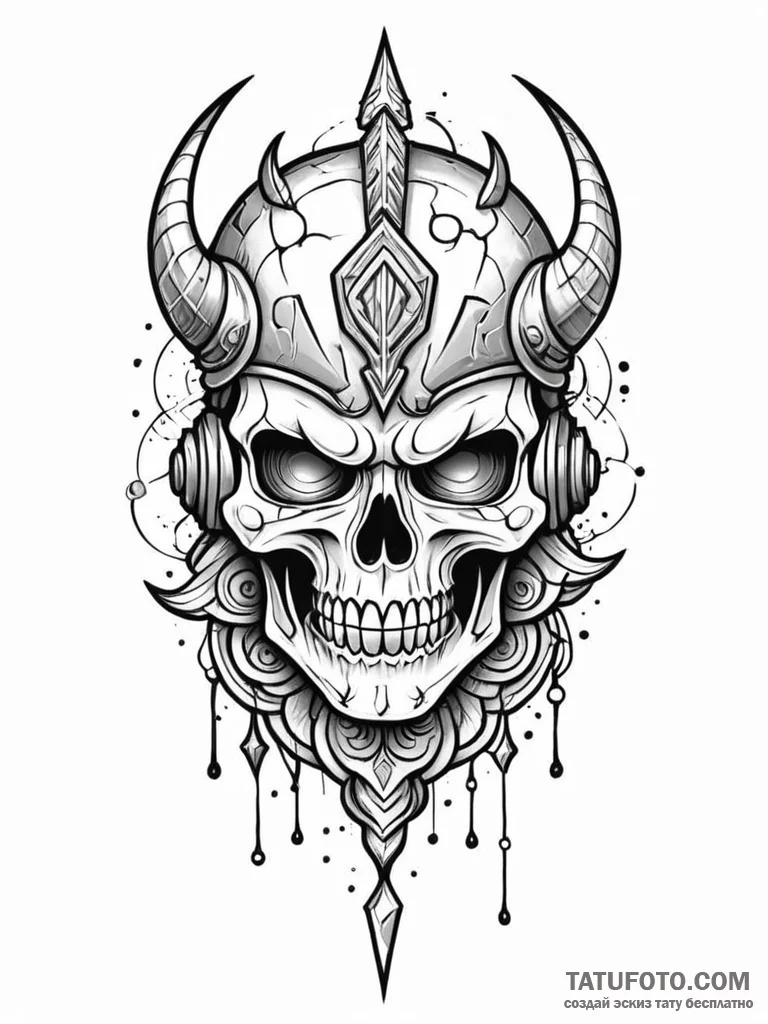 Broken helm with ancient carvings, tattoo dra… — эскиз тату (№1751908917_0, 07.07.2025 17:21) — Tatufoto.com