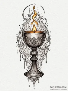 Corrupted chalice overflowing darkness, tatto... - эскиз тату (№1751909688_0, 07.07.2025 17:34) — Tatufoto.com