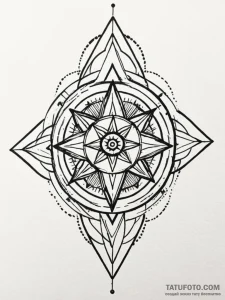 Dreyfus-style industrial design symbol, conce... - эскиз тату (№1751910808_0, 07.07.2025 17:53) — Tatufoto.com