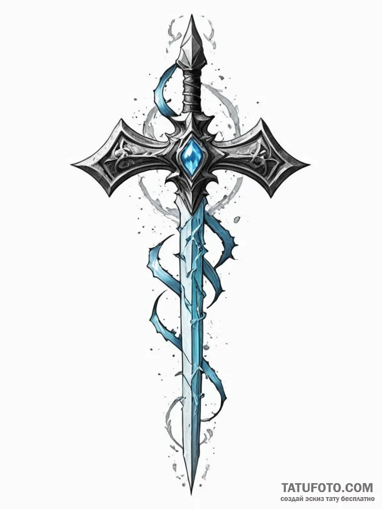 Sub-zero (mortal kombat) forming an ice dagge... - эскиз тату (№1751911149_0, 07.07.2025 17:59) — Tatufoto.com