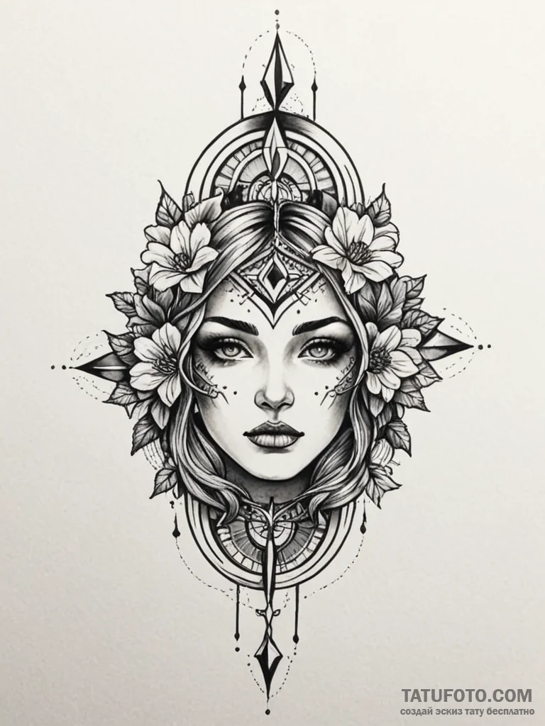 T, concept art for tattoo, moderately detaile... - эскиз тату (№1751912671_0, 07.07.2025 18:24) — Tatufoto.com