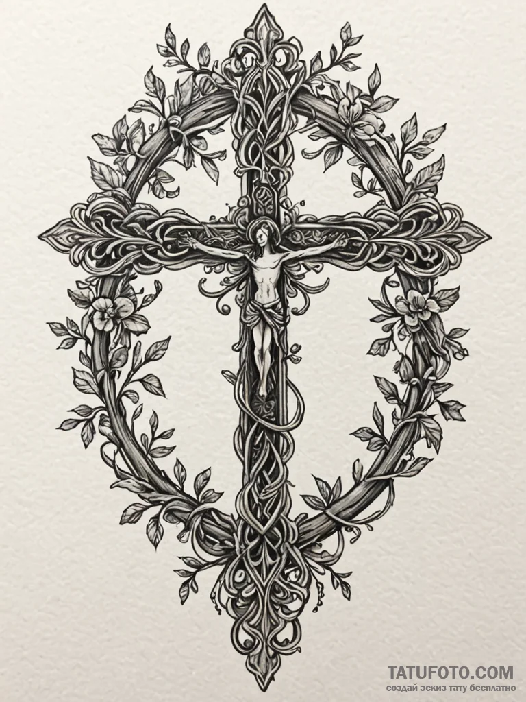 Jade vines binding spectral relic, concept ar... - эскиз тату (№1751913765_0, 07.07.2025 18:42) — Tatufoto.com