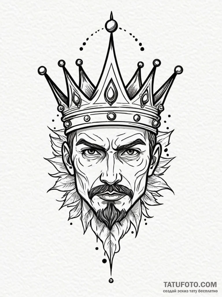 Kingр р†р вђљрівђћсћs crown split by blade, i… — эскиз тату (№1751914273_0, 07.07.2025 18:51) — Tatufoto.com