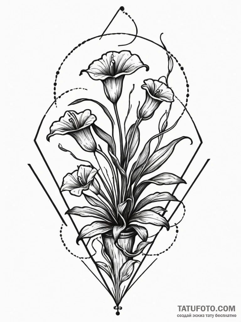 A carnivorous plant collection, tattoo sketch... - эскиз тату (№1751914948_0, 07.07.2025 19:02) — Tatufoto.com