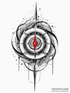 Rift sigil spinning through void, artistic ta... - эскиз тату (№1751915623_0, 07.07.2025 19:13) — Tatufoto.com