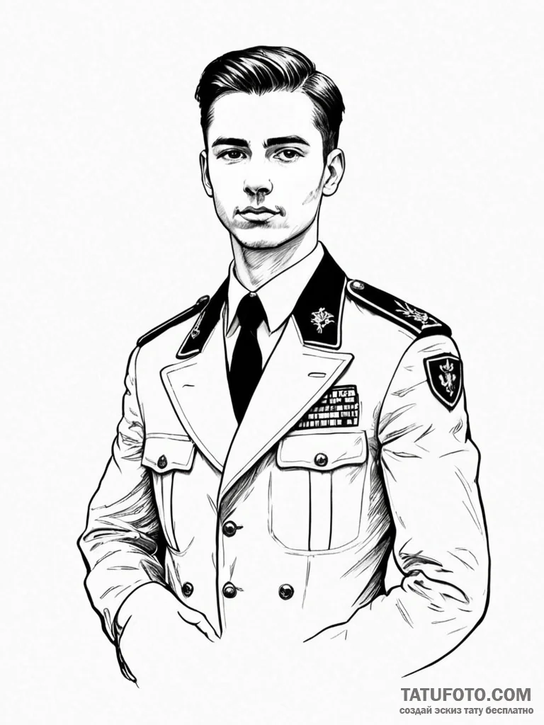 Epaulet - эскиз тату (№1751917562_0, 07.07.2025 19:46) — Tatufoto.com