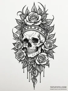 Graven blade crowned in roots, tattoo sketch... - эскиз тату (№1751919614_0, 07.07.2025 20:20) — Tatufoto.com