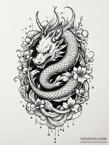 Nightfall crown entangled in roots, ink illus... - эскиз тату (№1751920036_0, 07.07.2025 20:27) — Tatufoto.com