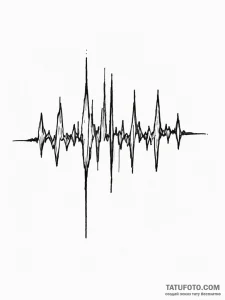 A soundwave of a heartbeat - эскиз тату (№1751921560_0, 07.07.2025 20:52) — Tatufoto.com