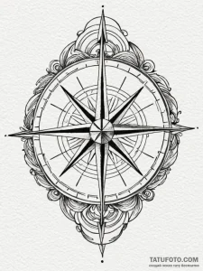 Compass rose (is there as wind rose, but can... - эскиз тату (№1751921813_0, 07.07.2025 20:56) — Tatufoto.com